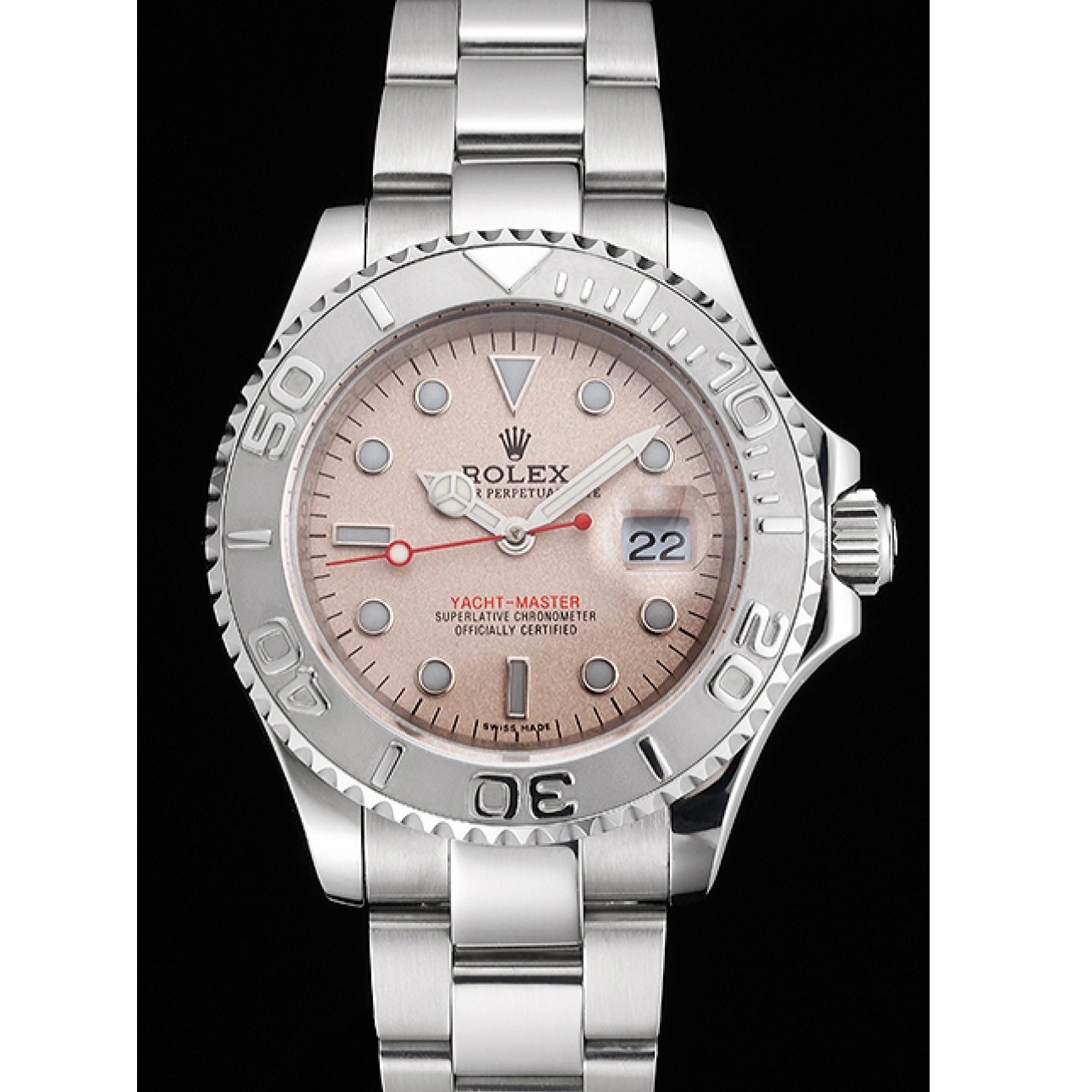 Rolex copies cheap Case Swiss Rolex Yacht-Master Dial And Stainless Champagne Steel Bracelet 1027